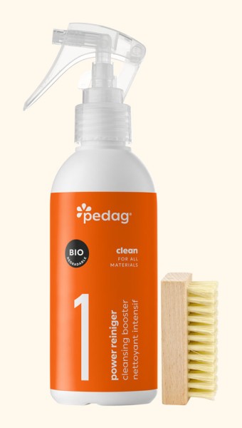 pedag Power Cleaner Set, cleaning foam with brush for all materials and shoes
