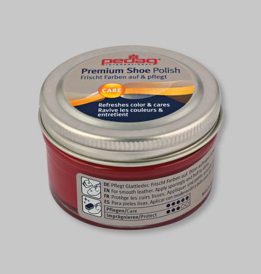 Premium Shoe Polish refreshes colours and cares