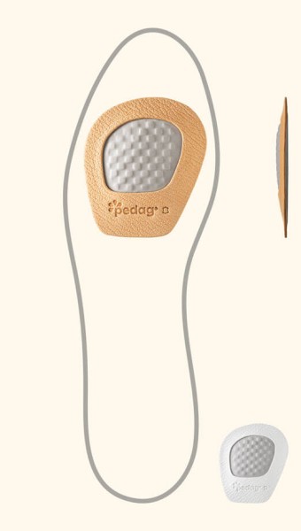pedag GIRL slip stop made of leather prevents the foot from slipping forward in the shoe and gives the foot more grip