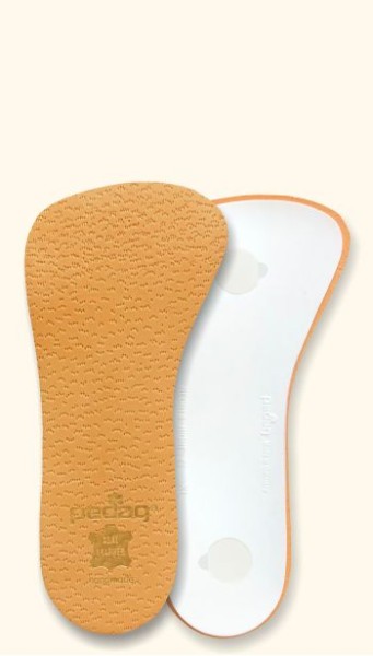 Correction for over-supination carefully adjusts heel & forefoot