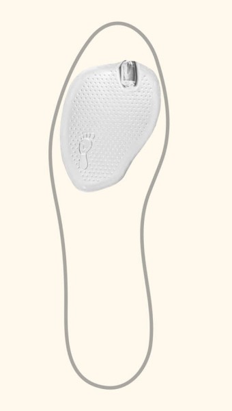 pedag SOFT FLIP gel pad for flip flops encloses the toe bridge and protects against friction