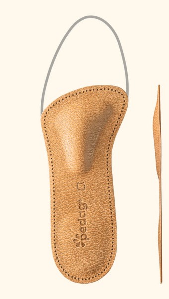 pedag COMFORT short insole cushions the pronounced splayfoot